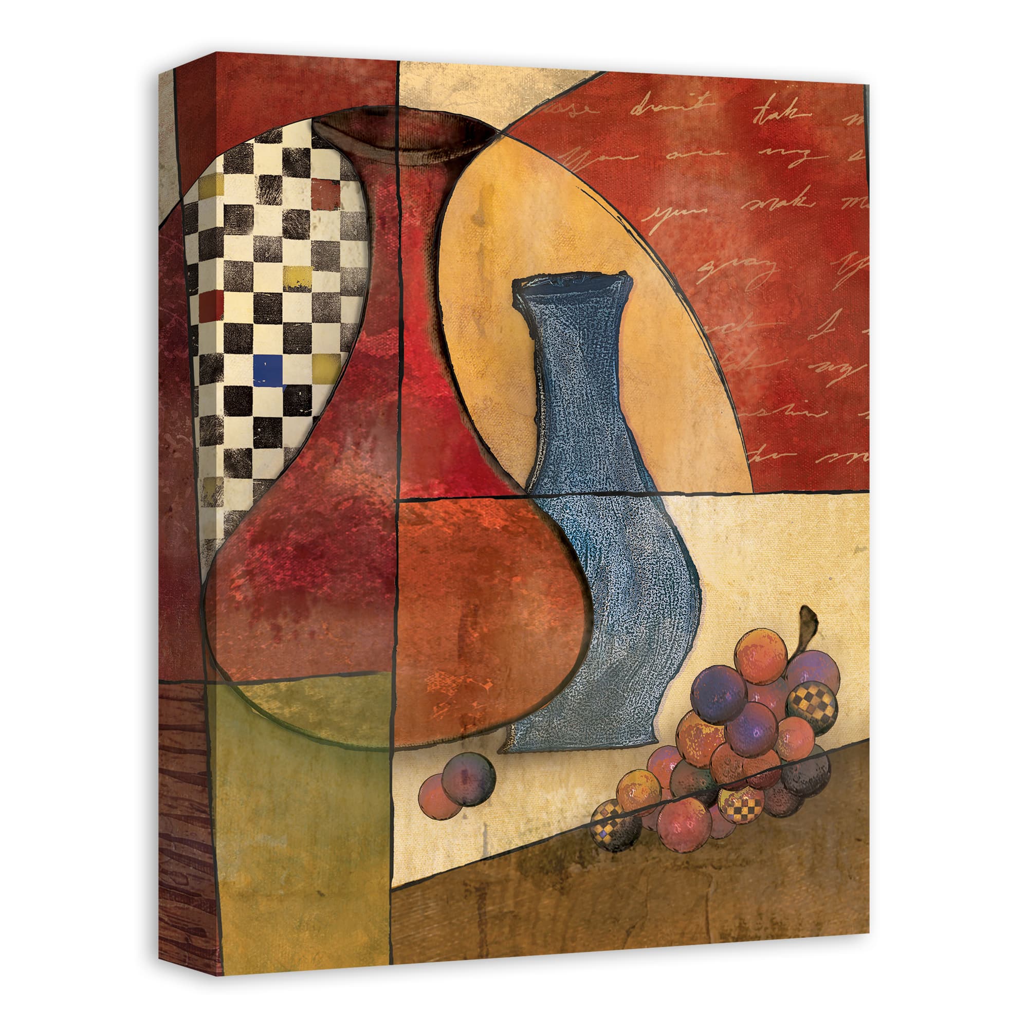 Vase Collage 12" x 16" Canvas Wall Art